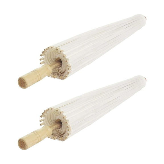 NICEXMAS 2Pcs Hand Painting Umbrella for Children Round 15.7x15.7in