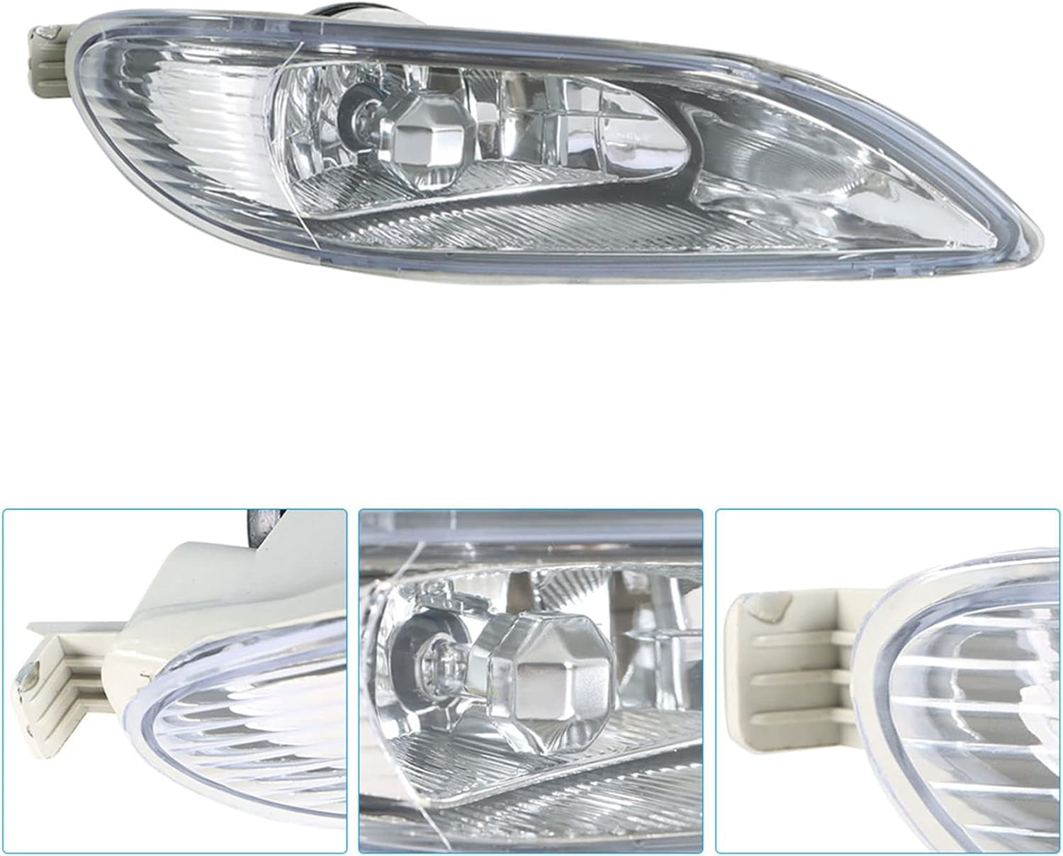Genrics 2-Pack Fog Lights Assembly Fog Lamps Bumper Lights Clear Lens Replacement for 2005-2008 Corolla, 2002-2004 Camry, 2002-2003 Solara