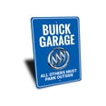 thumbnail image 3 of Lizton Sign Shop Parking Garage Sign With Buick Tri-Shield Emblem For Buick Car Owners Aluminum Metal Decor Sign - 4x18 inches, 3 of 4