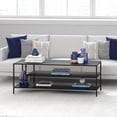 thumbnail image 4 of Evelyn&Zoe Winthrop 46" Wide Rectangular Coffee Table with Metal Top, Blackened Bronze, 4 of 7