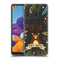 thumbnail image 1 of Head Case Designs Spirit Animal Illustrations Bear Soft Gel Case Compatible with Samsung Galaxy A21 (2020), 1 of 7