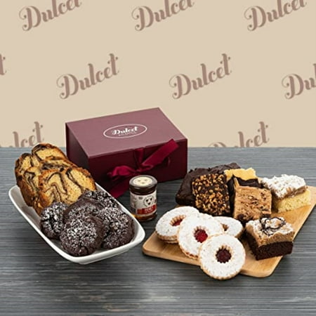 Dulcet Gift Baskets Classic Edible Sampler Gift Basket Gourmet Treats for Men & Women