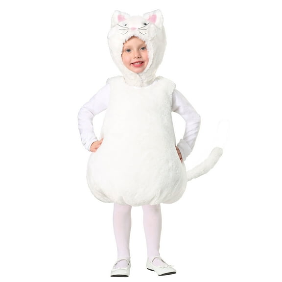 Toddler Bubble Body White Kitty Costume