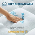 thumbnail image 5 of Mattress Topper Queen Size, Bamboo Extra Thick Mattress Pad 8-21" Deep Pocket Soft Down Alternative Fill (60x80 inches)Blue, 5 of 6