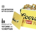 thumbnail image 3 of Coors Banquet 14-Quart Retro Ice Chest Cooler with Bottle Opener, 13L, Yellow/Silver, 3 of 7