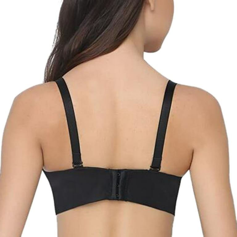 ZHIZAIHU Push Up Front Tie Bras for Women Adjustable Back Hook