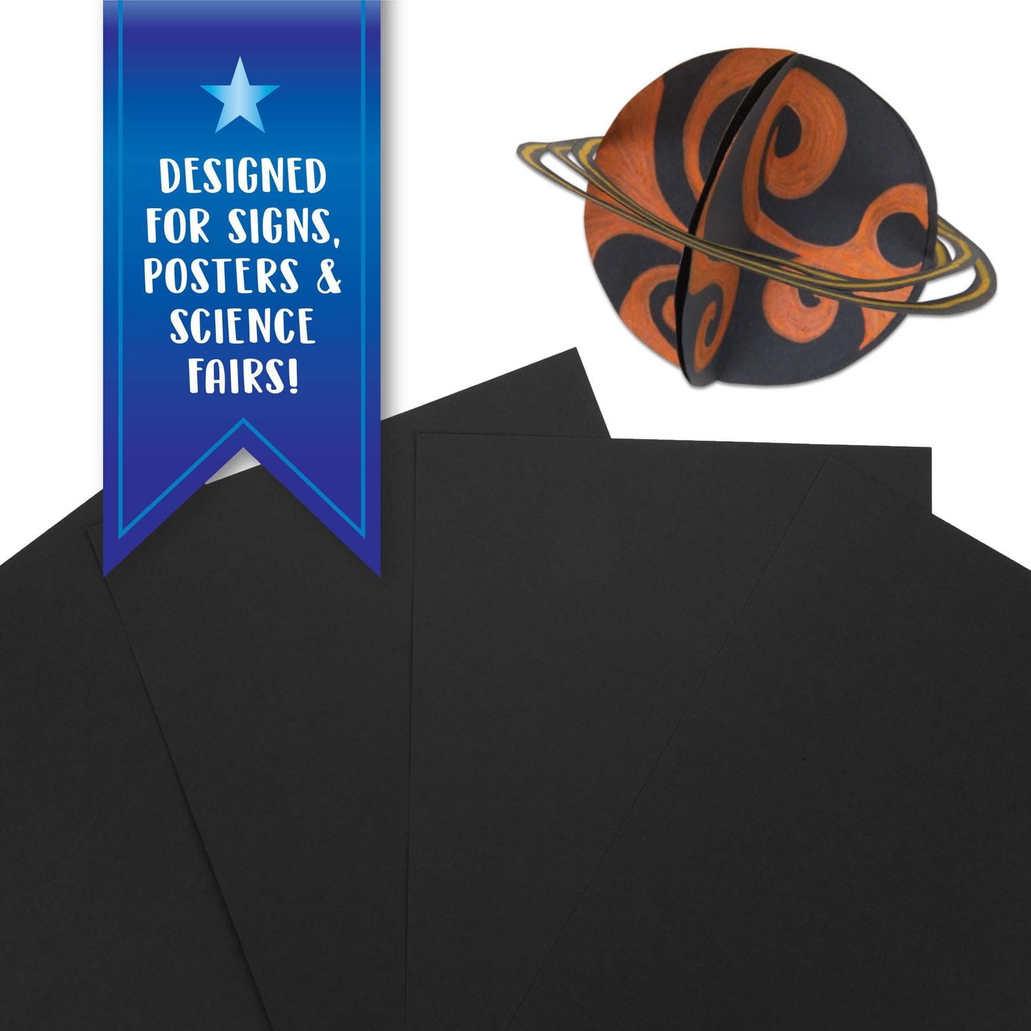 Papier construction Crayola Project de première qualité Noir - 50 feuilles Papier construction de première qualité