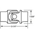 thumbnail image 2 of Borgeson 014364 Steel U-Joint 1"-48 spline x 3/4" smooth bore, 2 of 4
