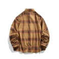 thumbnail image 4 of BVnarty Plaid Shirts for Men Casual Plaid Button-Up Shirt Long Sleeve Turn-Down Collar with Pockets for Outdoor Daily Wear, 4 of 9