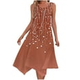 thumbnail image 2 of Styesk Robes pour Femmes Mode Été Imprimé Sans Manches Col Rond Décontracté Robe Débardeur, 2 of 7
