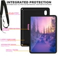 thumbnail image 2 of K-Lion for Apple iPad 10th Gen 10.9" 2022 Rugged Case Honeycomb Pattern 360° Rotatable kickstand Handstrap Shoulder Strap Shockproof Anti-Scratch Heavy Duty Case,E, 2 of 8