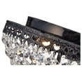thumbnail image 6 of Crystal Flush Mount Chandelier, 3 Lights Glam Lighting Fixture with Antique Black Finish, Crystal Shade, Entryway, Living, Dining, Bedroom, Closet, 6 of 8