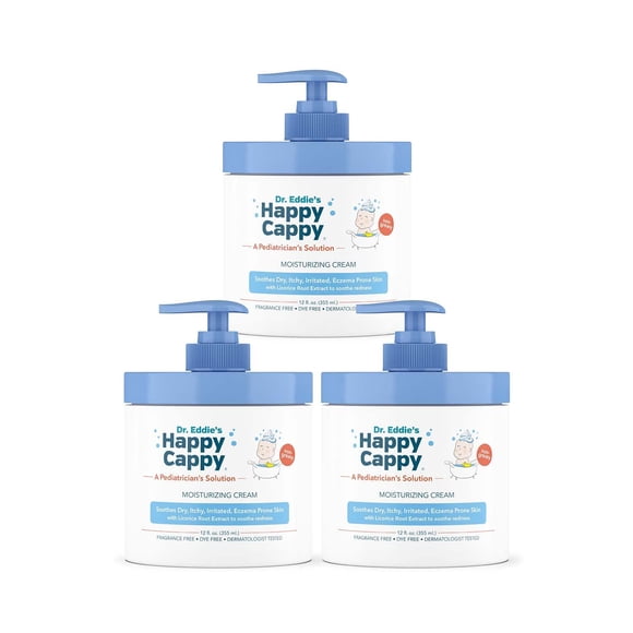 Crema Hidratante Happy Cappy Dr. Eddie 355 ml Pack 3