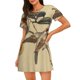 thumbnail image 1 of Fotbe Vintage Bird Bata de Dormir para Mujer con Estampado, Camisón de Algodón de Manga Corta, Ropa de Dormir Casual, 1 of 6