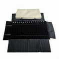 thumbnail image 1 of jfhsbd Ornament Portable Jewelry Roll Storage Bag 16 Grid Necklace Anti-Wrap Protection Display Box (Grey Pu and Black Velvet), 1 of 1