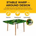 thumbnail image 4 of St. Patrick's Day Table Cloths for 5 Foot Rectangle Tables, Lucky Shamrocks Spring Leaves Plants Patio Waterproof Elastic Fitted Tablecloths, Washable Rectangular Table Cover for Camping, 4 of 8