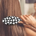 thumbnail image 3 of Halloween Ghost Army Pattern Hair Brush,Girls Detangling Hair Brush,Glide Through Tangles with Ease for Wet & Dry Hair,8.8"X2.8", 3 of 7