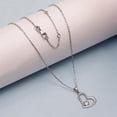 thumbnail image 4 of LeCalla 925 Sterling Silver Necklace for Women | Round-Cut Cubic Zirconia Pendant Necklace, 4 of 7