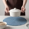 thumbnail image 4 of Unique Bargains Set of 6 Woven Placemats for Kitchen Use Blue 15x15inch, 4 of 6