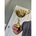 thumbnail image 3 of Metal Cup Trophy in Gold or Silver - Trophy Award, Engraved Corporate Trophy Cup Award (10", 11.5", 13" or 14.5" Tall) - Free Engraved Plate Included, 3 of 7