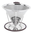 thumbnail image 1 of Filtre à Café, Filtre en Acier Inoxydable avec Filtre à Café Conique Accessoires de Filtre à Café Fiabilité Exceptionnelle, 1 of 7