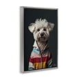 thumbnail image 4 of Stupell Industries Terrier Dog with Windbreaker Animals & Insects Painting Gray Floater Framed Canvas Art Print Wall Art, 21 x 31, 4 of 10