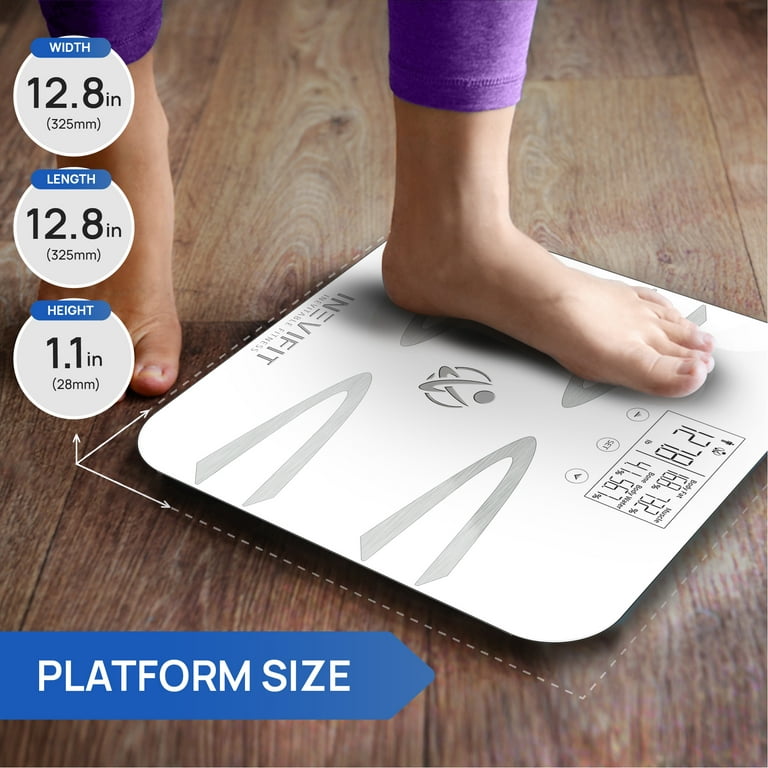 INEVIFIT Body-Analyzer Scale, Highly Accurate Digital Bathroom Body  Composition Analyzer, Measures Weight, Body Fat, Water, Musc