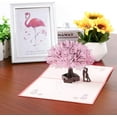 thumbnail image 7 of 3D Card Birthday Card Pop Up 3D Card Greeting Card with Envelope Pink Cherry Blossom Valentine's Day Card for Wedding Anniversary Wedding Gift Birthday Graduation Card Wedding Invitation, 7 of 7
