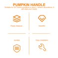 thumbnail image 2 of 100pcs Pumpkin Stem Pumpkin DIY Handle Harvest Plastic Pumpkin Handle Accessory, 2 of 9