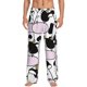 thumbnail image 1 of Balery Cute Animal with Cow Pantalones de pijama para hombre, pijama ultraligero, pantalón de descanso-Small, 1 of 6
