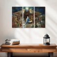 thumbnail image 2 of Elephant Stock The Nativity Ii Wall Art - Horizontal Multi Panel Canvas - Living Room Wall Decor - Holiday Multi Panel - Blue And Yellow Decor By Ruane Manning - 23" x 14", 2 of 4