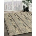 thumbnail image 2 of Ahgly Company Indoor Square Abstract Tan Brown Abstract Area Rugs, 6' Square, 2 of 6