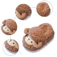 thumbnail image 4 of Toddler Kids Cute Cartoon Winter Fuzzy Booties Boys Girls Comfy Memory Foam Soft Sole Slip on Warm House Shoes Brown 6.5 Toddler, 4 of 4