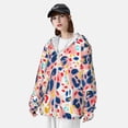 thumbnail image 5 of Gaeub Abstract Leopard Print Men's and Women's UPF 50+ Long-Sleeved Sun Protection Clothing, Fishing Shirt Long Sleeve Zip - Large, 5 of 9