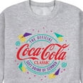 thumbnail image 3 of Coca-Cola - 90's Retro Original Logo - Men's Crew Neck Fleece Pullover, 3 of 5
