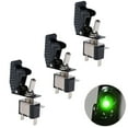 thumbnail image 1 of 3PCS Rocker Switch 12V 20A LED SPST On/Off Rocker Switch 3Pin Illuminated Switch, 1 of 10
