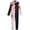 Red, variant on Terfer Cosplay, Terfer Cos, Classic Bloody Jester Jumpsuit, Splattered Two Tone Evil Clown Bodysuit for Haunted House Horror Night, Gothic Circus Performer Apparel, Spooky Carnival Cosplay RomperM