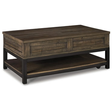 Signature Design by Ashley Casual Johurst Coffee Table with Lift Top  Grayish Brown