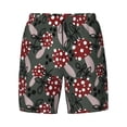 thumbnail image 4 of Lsque Mens Swim Trunks Autumn Forest Mushrooms Pattern - Bathing Suit Compression Liner - Beach Swim Shorts Swimwear - (S-3XL) - Stretch Quick Dry -XX-Large, 4 of 9