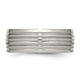 thumbnail image 3 of Stainless Steel Polished 8mm Grooved Band, 3 of 7