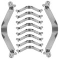 thumbnail image 4 of FUEENIRVA 10Ud Clips De Resorte Para Y Kayak Con Plateado Resistente Y, 4 of 8