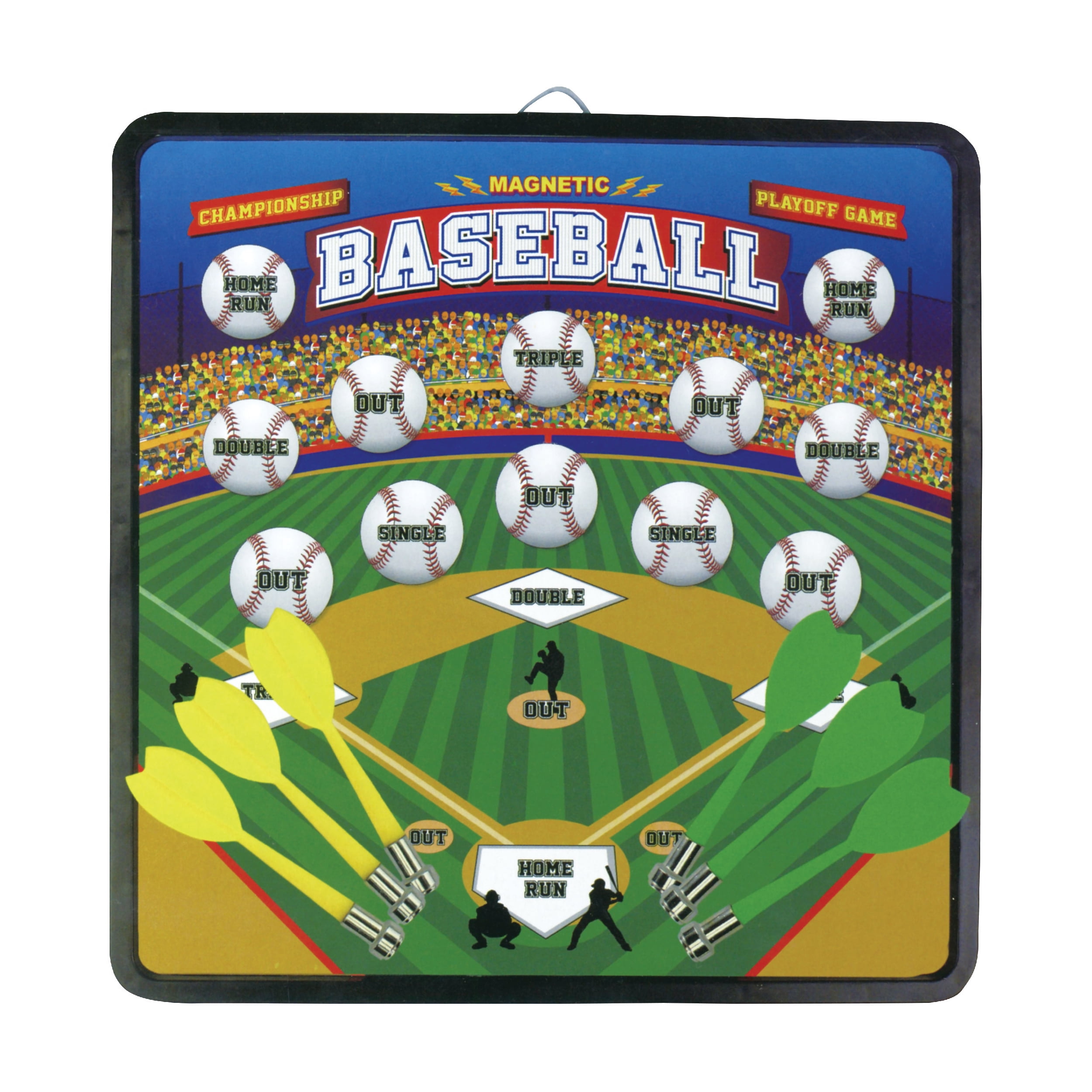 Areyougame.Com 2-in-1 Reversible Magnetic Dartboard Target Toss Games