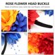 thumbnail image 5 of Corona de flores, corona floral, simulación de rosas, diadema para el cabello para niñas, 5 of 7