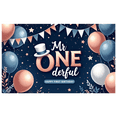 thumbnail image 3 of Decorative Design Happy First Birthday Banner Colorful Balloon Mr. Onederful Party Decoration for Birthday Party Baby Celebration, 3 of 7