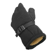 Mens Thinsulate Thick Water Resistant Fully Fleeced Lined Adult Winter Snow Ski Black Men Glove, Male