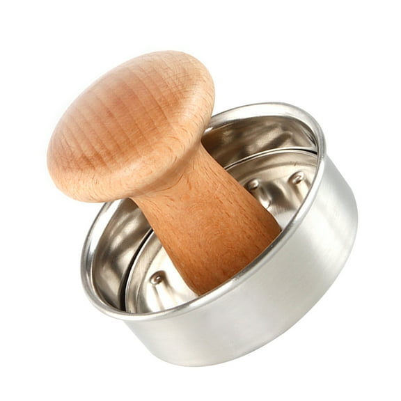 Niceauty Meat Patty Press Burger Press Silver BBQ Enthusiasts Outdoor Activities 1Pcs