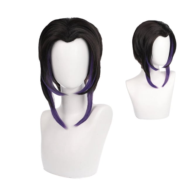 Disfraz de Anime Demon Slayer para niños y adultos, traje de Cosplay de Kimetsu No Yaiba, Kimono Kochou Shinobu, uniformes, peluca