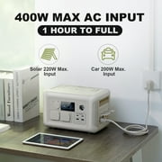 ALLPOWERS Beige R600 Solar Generator Kit, 200W Foldable Solar Panel with 299Wh 600W Portable Power Station, Solar Charger Set for Camping Home Power Outage [Shipping Separately]