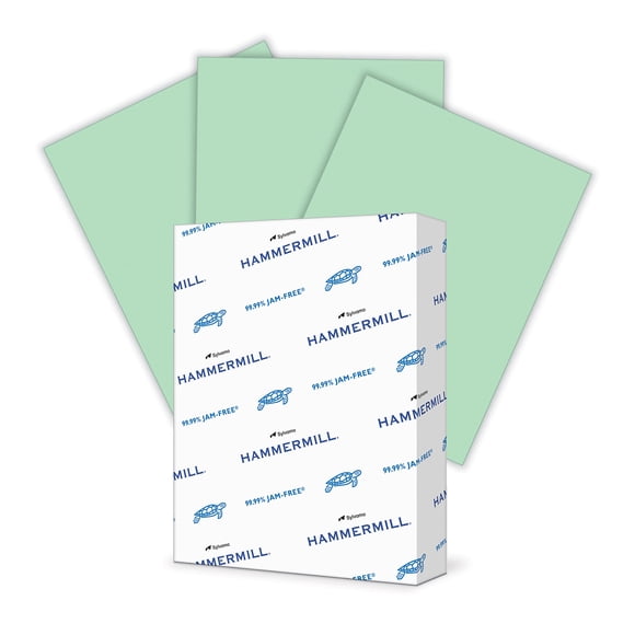 Hammermill de papel de colores, 24 libras, color verde, 8,5 x 11, 500 hojas