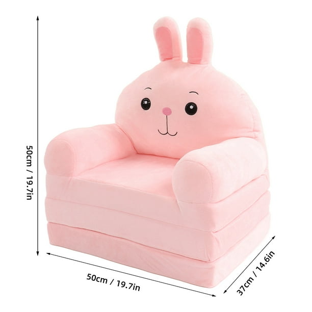 Giantex canapé lit enfant fauteuil sofa enfant en peluche de
